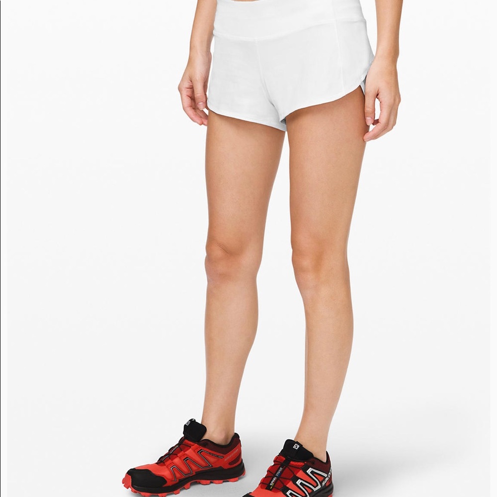 Lululemon Speed Up Short *2.5” - White